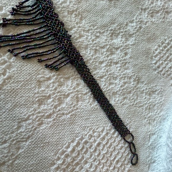 Absolutely Stunning Purple Amethyst & Beaded Vintage Choker Necklace - Picture 9 of 10